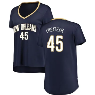 Navy Zylan Cheatham Women's Fast Break New Orleans Pelicans Jersey - Icon Edition