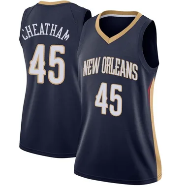 Navy Zylan Cheatham Women's Swingman New Orleans Pelicans Jersey - Icon Edition