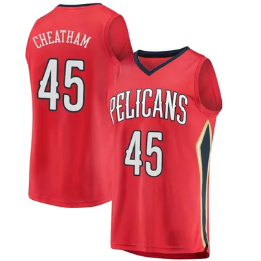 Red Zylan Cheatham Men's Fast Break New Orleans Pelicans Jersey - Statement Edition