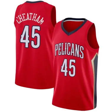 Red Zylan Cheatham Men's Swingman New Orleans Pelicans Jersey - Statement Edition