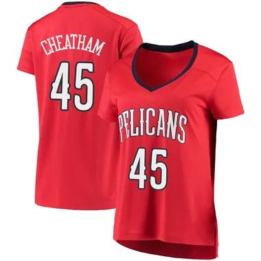 Red Zylan Cheatham Women's Fast Break New Orleans Pelicans Jersey - Statement Edition